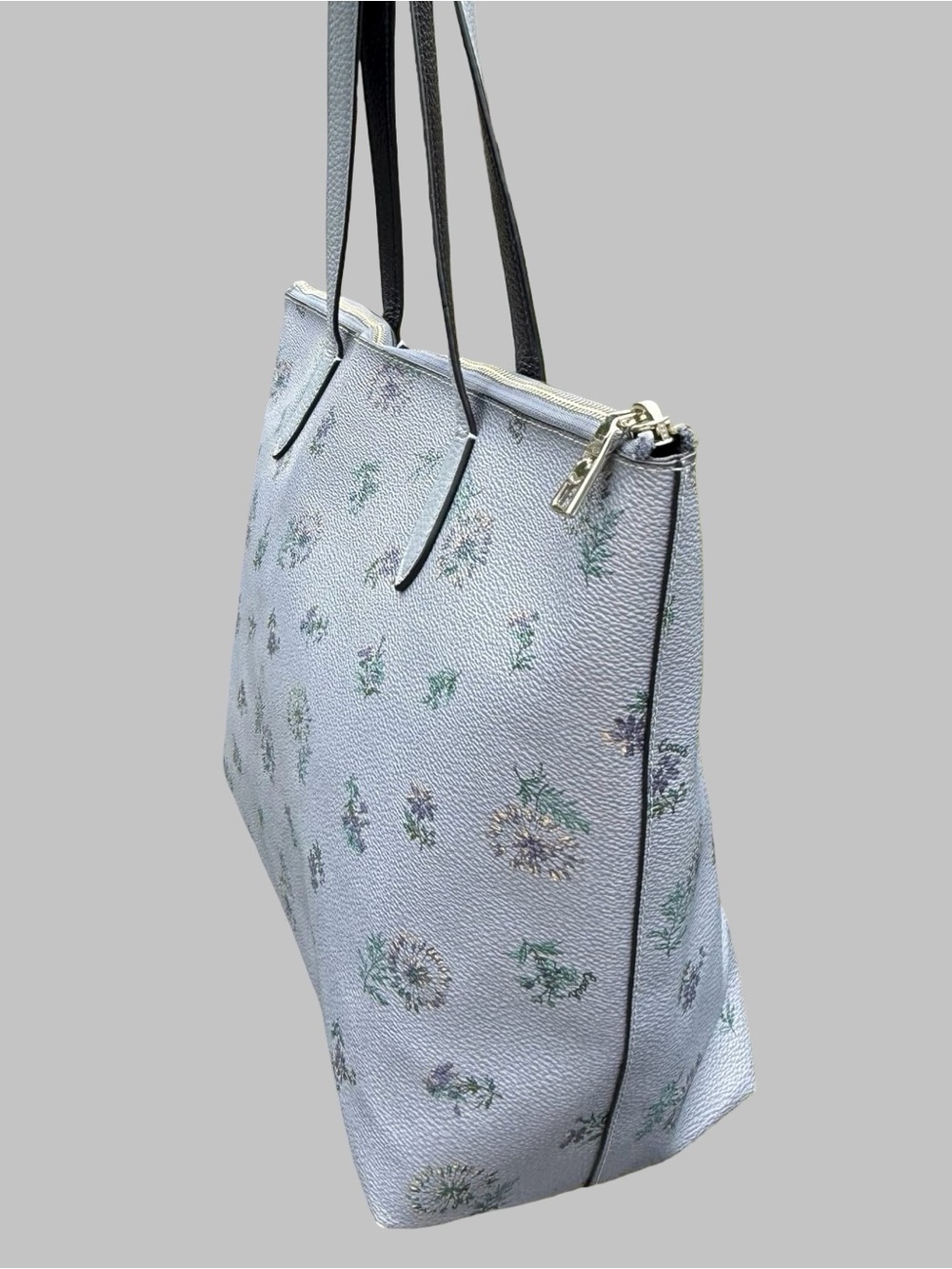 Authentic Coach Taylor Tote Bag – Cornflower Blue Meadow Floral Print - Picture 4 of 9